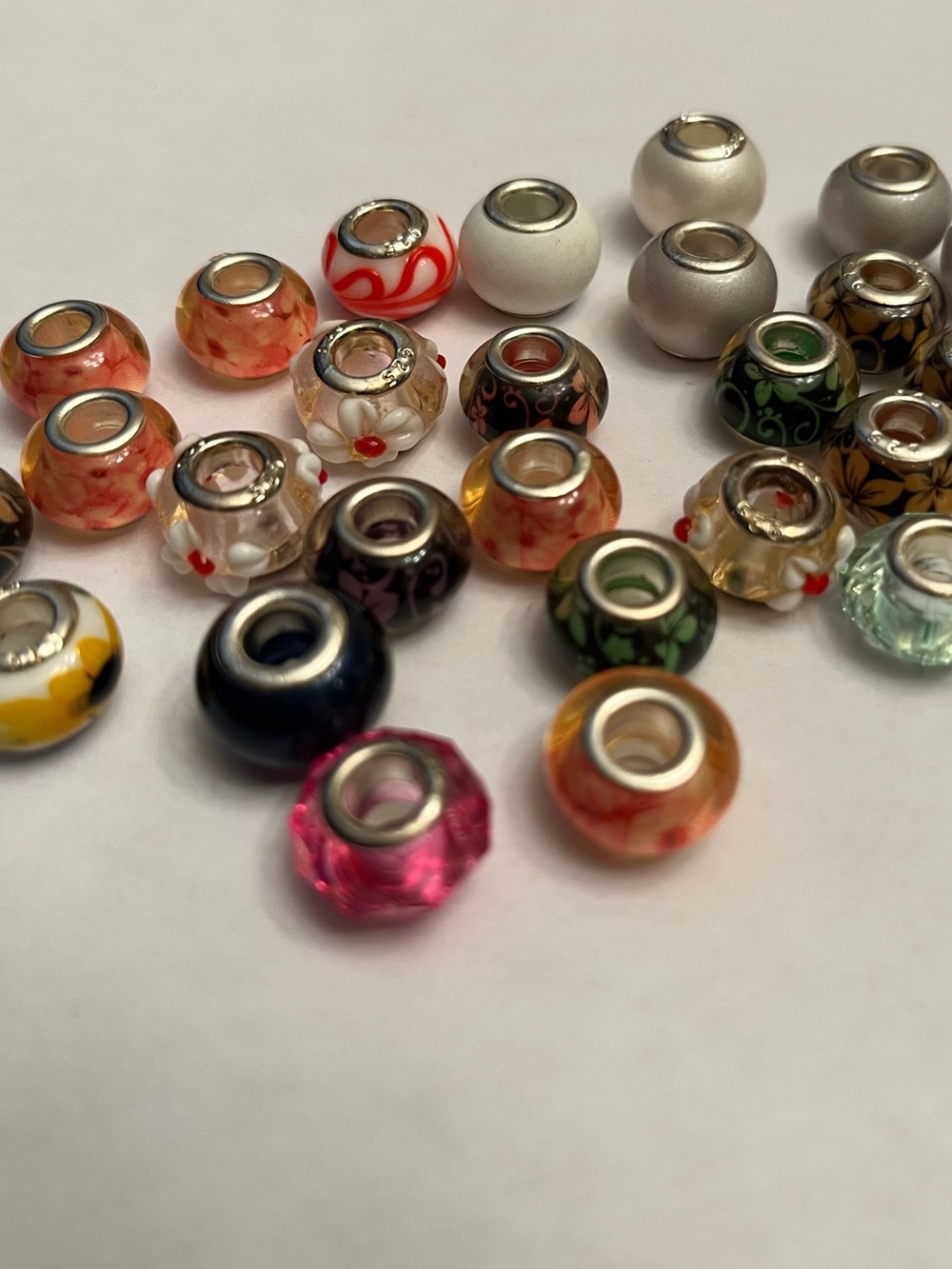Mixed European Beads Lot Of 29